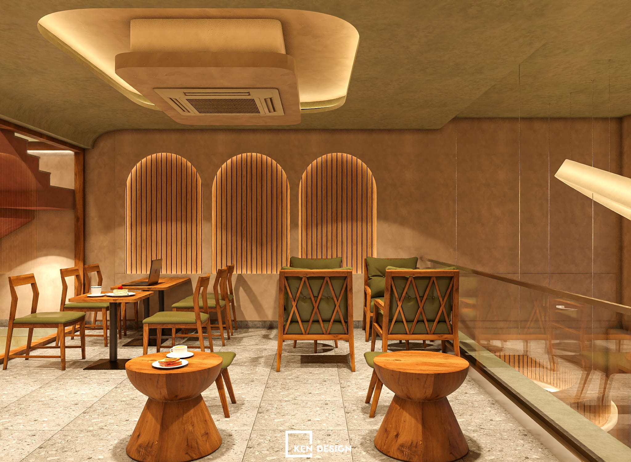 Thiết kế quán Win Lucky coffee & tea